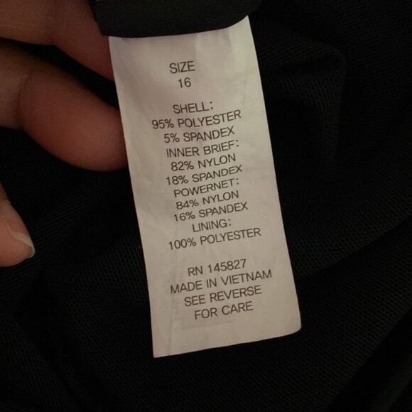 Great Lengths Size 16 Multicolor Tropical Leaf Print Summer Beach Swim Dress Top - Picture 10 of 10